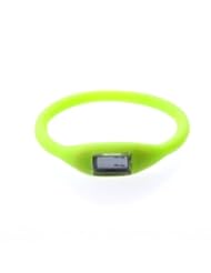 YKS New Silicone Rubber Jelly Ion Sports Bracelet Wrist Watch (green)