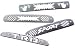 Aluminum Polished Billet Third Brake Light Cover - Sport