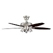 Iris Click-In Ceiling Fan Nickel (52")