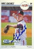 Mike Mathile, Harrisburg Senators - Expos Affiliate, 1992 Skybox Pre-Rookie Autographed Card