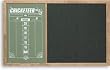 Green Backboard with Chalk Scoreboard