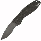 K.O. Tactical Blur, Black Handle, Black Tanto Blade, ComboEd