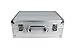 Large Tattoo Case Tattoo Kit Box - Aluminum Traveling Convention Carry Case (Silver)