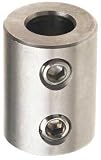 Climax Stainless Steel 303 Coupling, 5/16 Bore x 5/8 OD, 1 Length, Set Screw 10-32