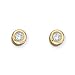 Gold Plated Sterling Silver 1/2 ct. Cubic Zirconia Earrings