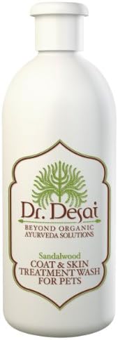 Dr Desai Ayurvedic Sandalwood Coat & Skin Treatment Wash For Pets 75ml/2.5oz Travel Size