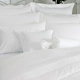 Devonshire 500 Thread Count Egyptian Cotton Bed Sheet Set Queen (White).