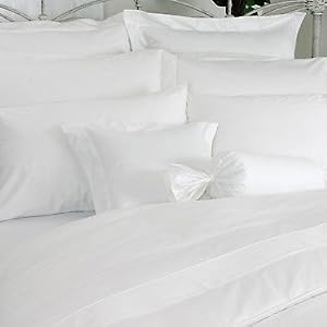 Homespell Egyptian Cotton 3-Pc Duvet Cover 1000tc Solid Sateen White (Queen)