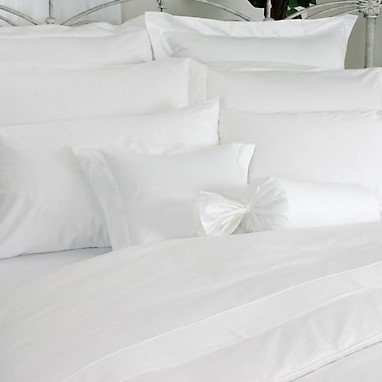 Homespell Egyptian Cotton 3-Pc Duvet Cover 600tc Solid Sateen White (King)
