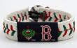 MLB Boston Red Sox Mascot Wally Genuine Baseball Leather GameWear Bracelet
