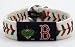 MLB Boston Red Sox Mascot Wally Genuine Baseball Leather GameWear Bracelet