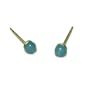 Cats Eye Stud Colorful Fashion Earrings, 4mm