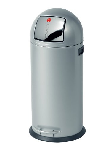 Hailo Großraum-Abfallbox KickMaxx 50 silber