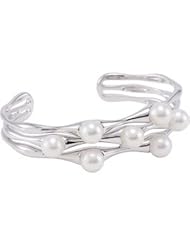 Freshwater Cultured Pearl Cuff Braclet Sterling Silver 68633