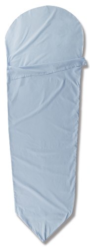 Gelert Sleeping Bag Liner - Light Blue Liner/Black Stuff Sac