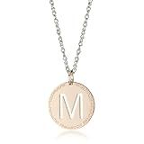 pet cremation necklace REBECCA Word Rose Gold Over 