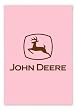 Pink John Deere Silk Reflections Garden Size Flag