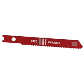 Milwaukee 48-42-0120 2 3 4-Inch High Speed Steel Jig Saw Blade 18 Teeth Inch, 5-Pack by Milwaukee
