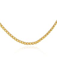 10k Yellow Gold 0.67mm Box Link Chain Necklace