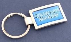 Colorado Rockies Curved Keychain