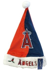 Los Angeles Angels of Anaheim Color Block Santa Hat