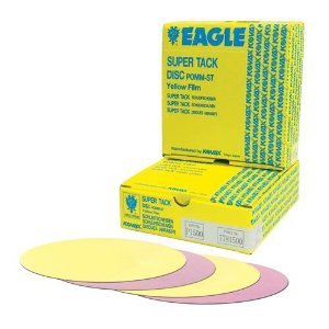 Eagle 778-1500 - 6 inch SUPER-TACK Yellow-Film Discs - Grit P1500 - 50 discs/box