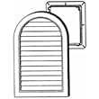Alcoa Home Exteriors RDTOPGV14 PW 14" x 22" Round Top Gable Vent