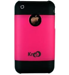 Apple iphone 3G Shield Protector case (Magenta) + WristBand