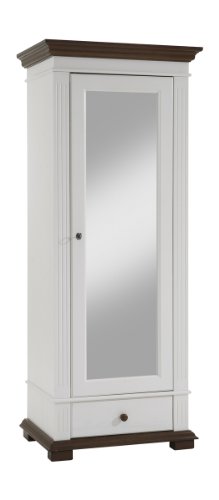 Ambientehome 52262 Dielenschrank mit Spiegel Mamore Fichte massiv 57. 5 x 80 x 201. 5 cm
