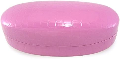 Evolution Eyes Hard Clamshell Sunglass and Eyeglass Fashion Design Case, Fits All Frames, Lilac Crocodile