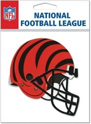 NFL TEAM HELMET 3D Stickers CINCINNATI BENGALS - DISCONTINUED ITEM - For Scrapbooking, Card Making & Craft Projects