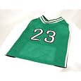 On Sale Holiday Basketball Themed Canine Gift Basket Includes a Green or Purple Pro-style Basketball Dog Jersey
