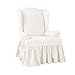 SureFit SF46969 Slipcover with Scotchgard, Wing Chair, Oyster
