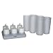 Kitchen & Housewares : Rechargeable Tea Light Candles w/ Glass Votives and Locking Charging base. Rechargeable Tea Light Candles by Viatek