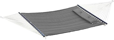 2 Person Quilted Hammock with Pillow Color: Black