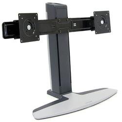 Ergotron Neo-Flex Dual Display Lift Stand - Stand for dual flat panel - two-tone gray - screen size: up to 22" - mounting interface: 100 x 100 mm, 75 x 75 mm
