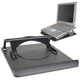 Global TV Products 360&deg; Rotating / 10- 16&deg; Angle Adjusting Laptop Holder (Black)