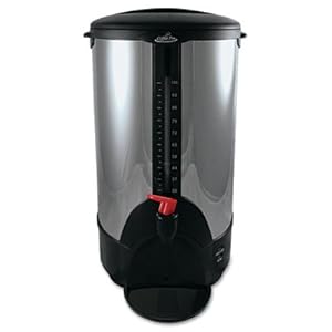 CoffeePro 100-Cup Percolating Urn, Stainless Steel Coffee