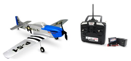 P51-D 748-2 4CH 2.4GHz Brushless Electric RTF Remote Control RC Airplane (Color May Vary)