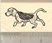 Beagle Dog Rubber Stamp - Wood Mounted
