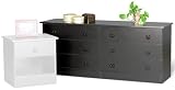 Prepac BBD-5828-6 6 Drawer Dresser Black
