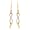 10k Yellow Gold Diamond Twist Earrings (.06 cttw, I-J Color, I3 Clarity)