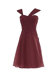 Short Chiffon Evening Dress/Bridesmaid Dress/Prom Dress/Wedding Party Dress 