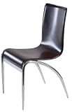 ITALMODERN Grace Leather Chair, Brown, Set of 4