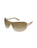 Gucci Marina Chain Temple Shield Sunglasses gold/shaded brown