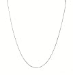Necklace Chain For Pendants - D60 - Rhodium Plated - Diamond Cut - 1 mm Ball Chain - 16-1/2