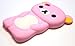 Bukit Cell Baby Pink bear 3D Cartoon soft silicone skin case cover for IPod Touch 4/4G/4th generation + free screen protector + free METALLIC detachable touch screen STYLUS PEN with Anti dust plug
