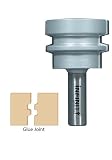 55-501, 1/2 Shank Glue Joint Router Bit With FREE Set-Up Block