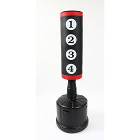 Free Standing Target Zone Wavemaster Punchbag with FREE Mitts, Wraps & Skipping Rope