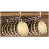 Under Shelf Cup Holder (set of 2) (White) (10 1/2